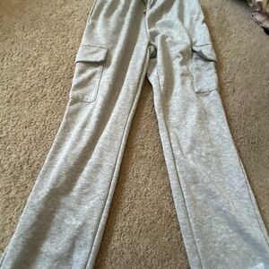 SHEIN Light Gray Elastic Waistband Pants